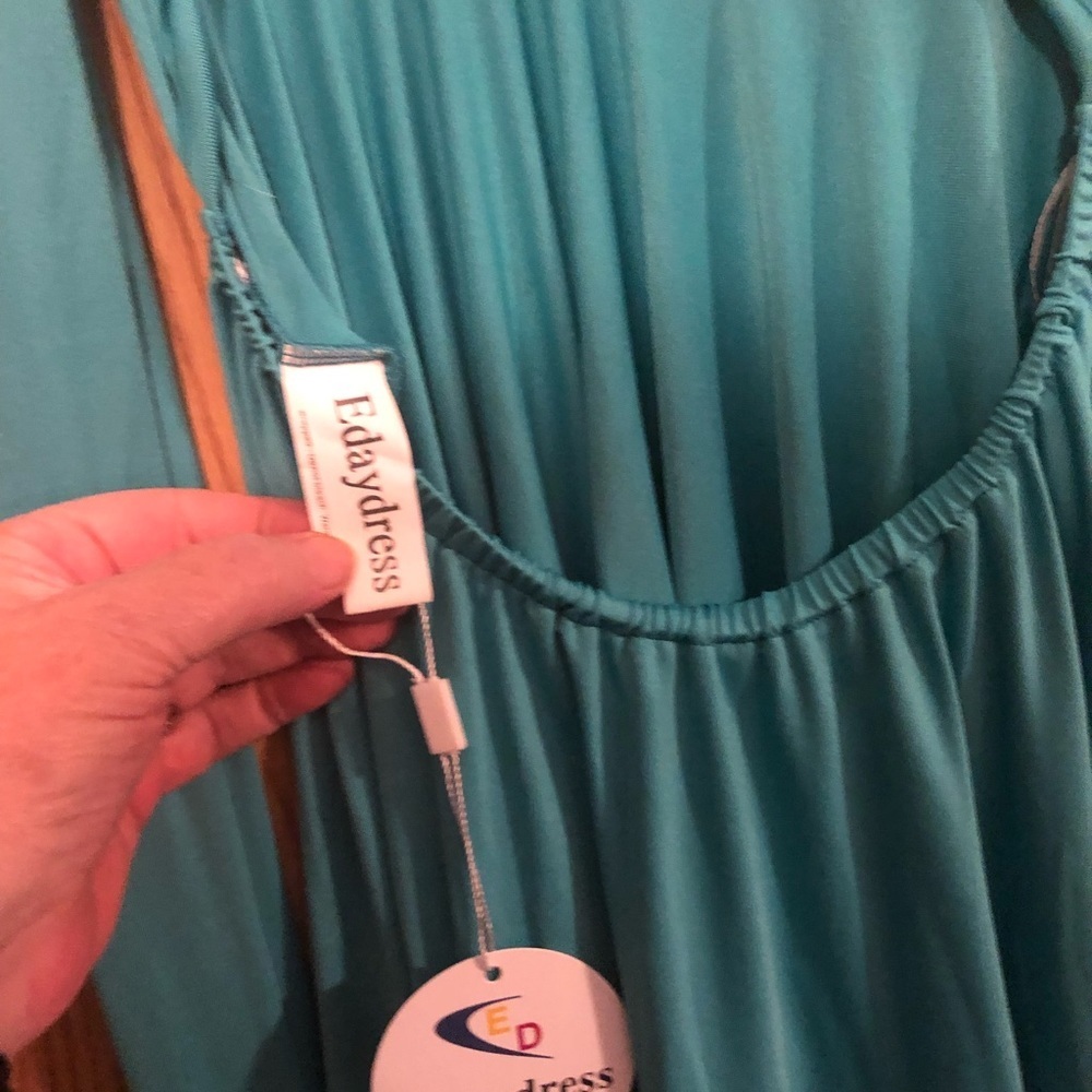 EDay Dress One Size Turquoise - Picture 7 of 9